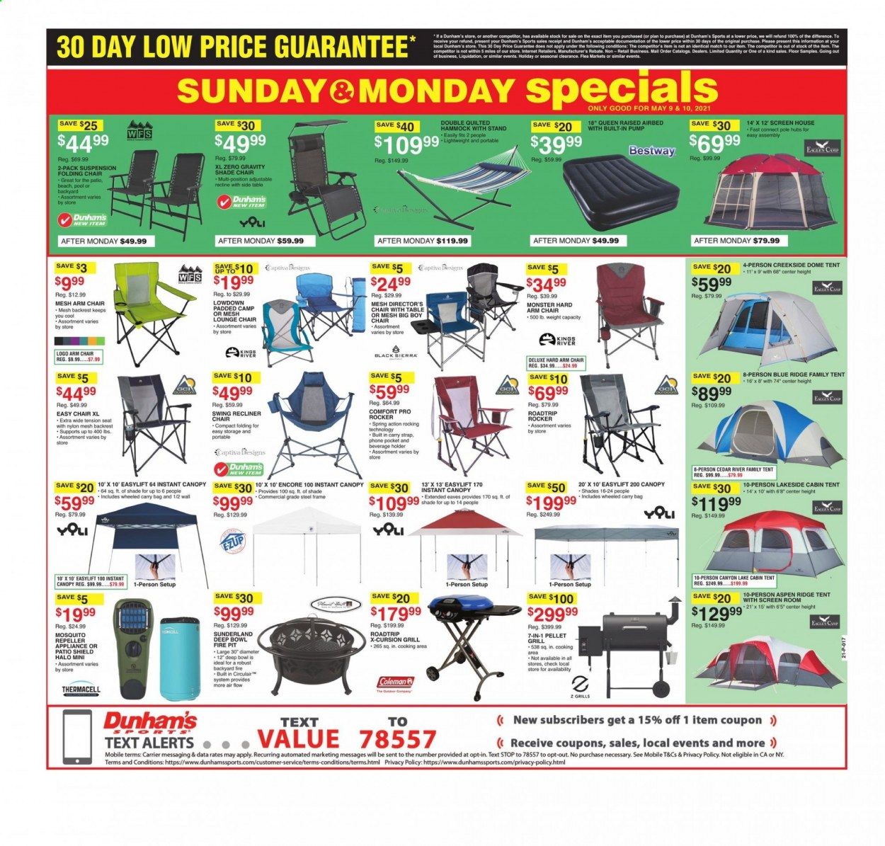 Dunham's Sports (MI, PA, WI) Weekly Ad Flyer May 8 to May 13