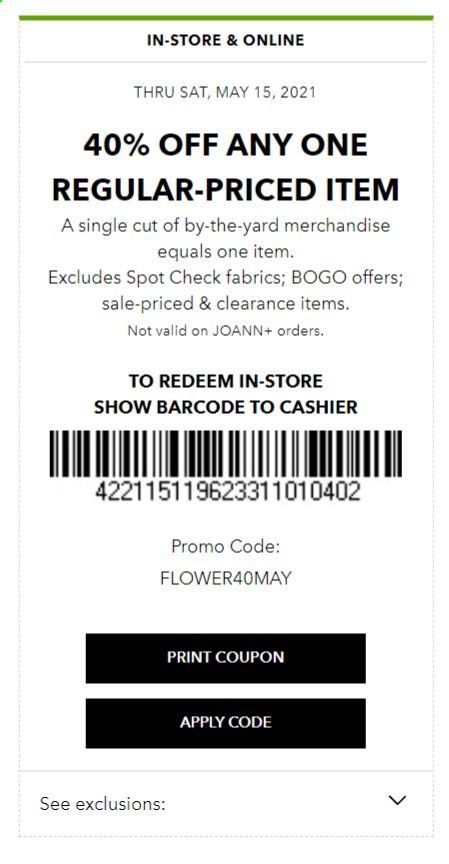 JOANN Weekly Ad Flyer May 9 to May 15