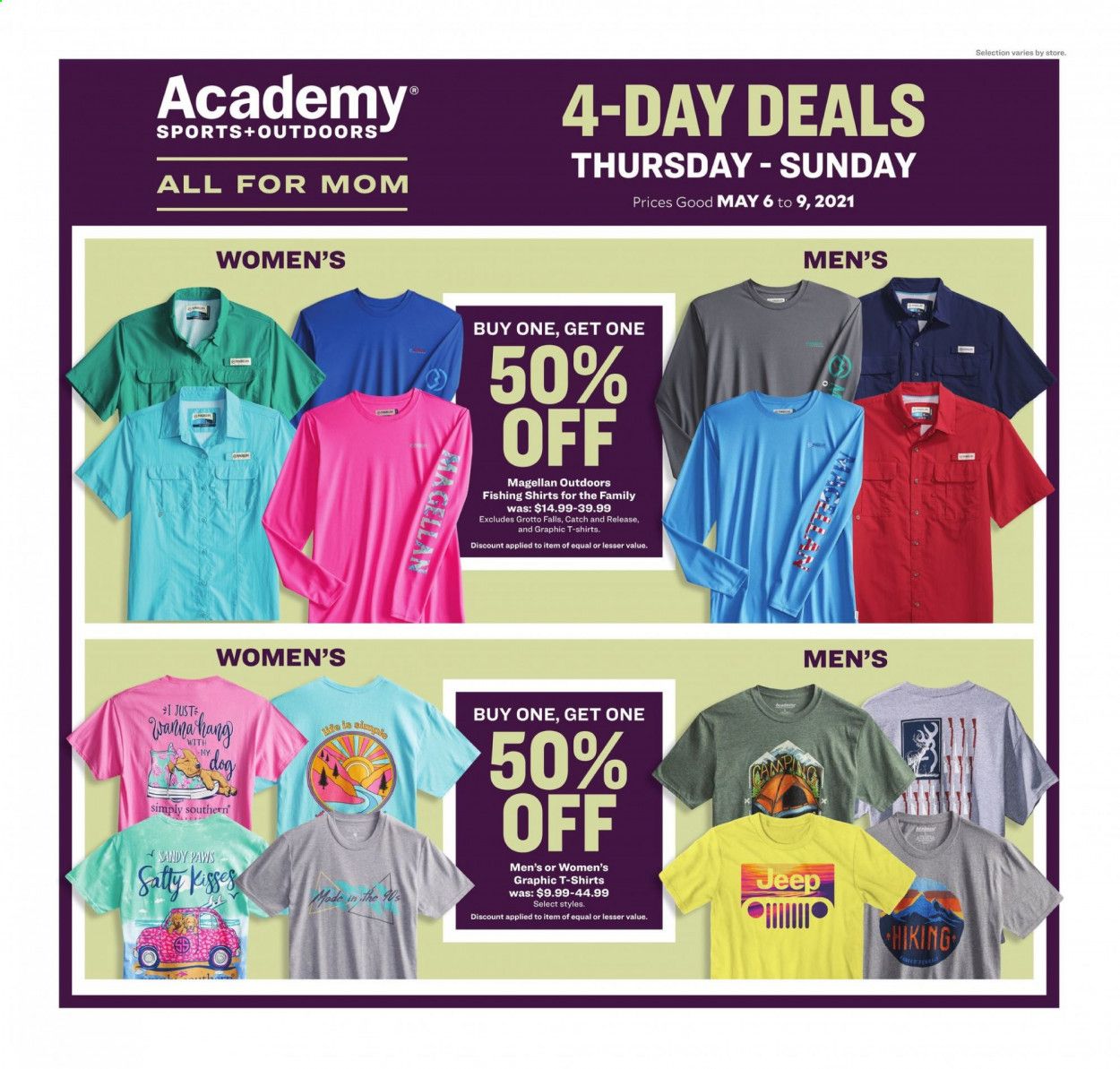 Academy Sports (AL, AR, GA, LA, MO, NC, SC, TN, TX) Weekly Ad Flyer May 6 to May 10