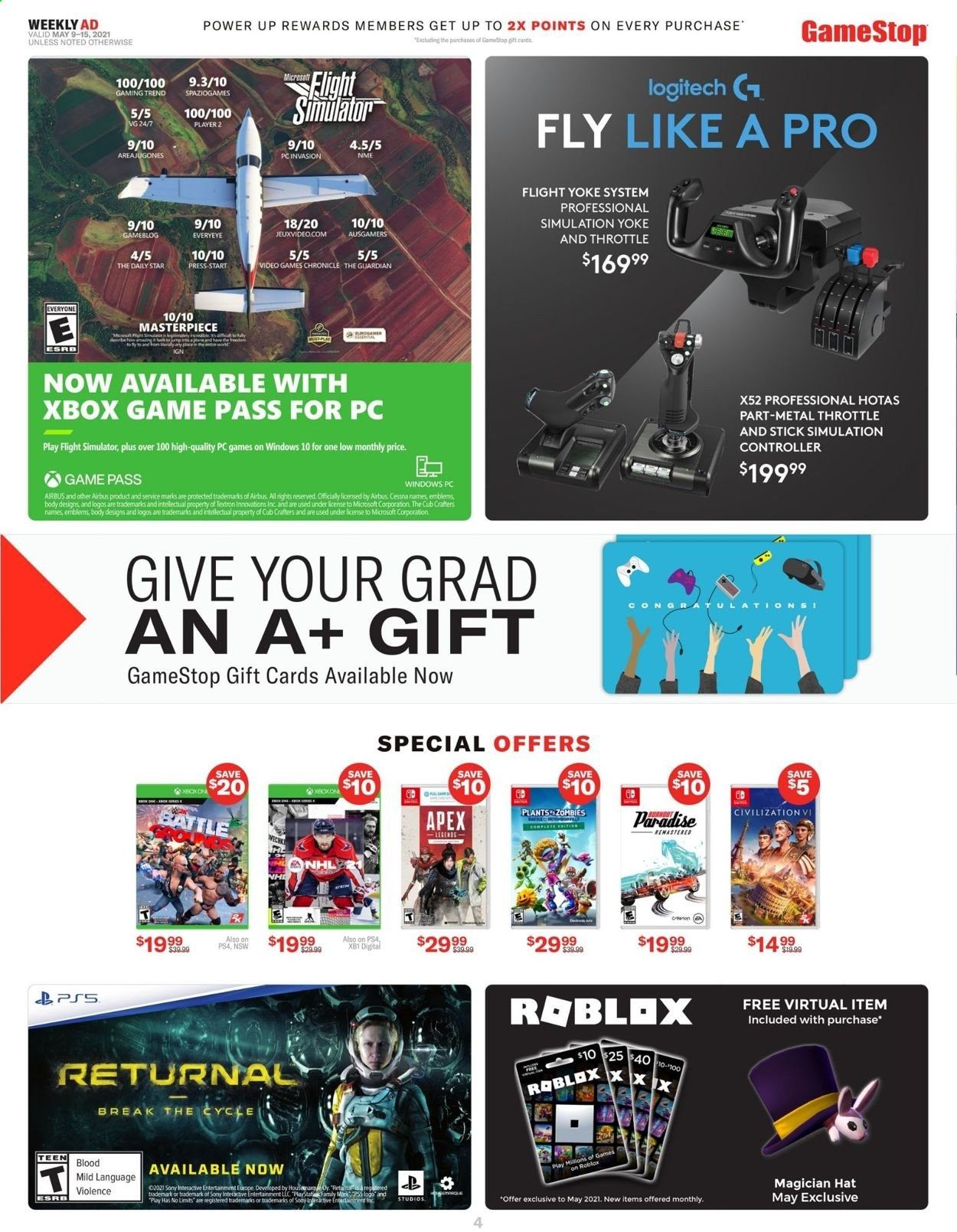 GameStop Weekly Ad Flyer May 9 to May 15