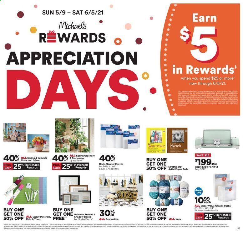 Michaels Weekly Ad Flyer May 9 to May 15