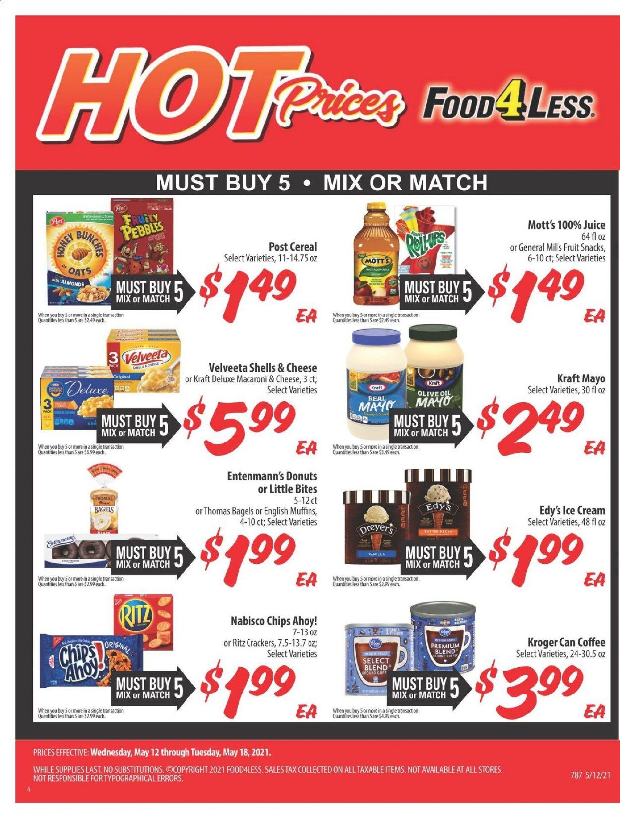 Food 4 Less (IN) Weekly Ad Flyer May 12 to May 18