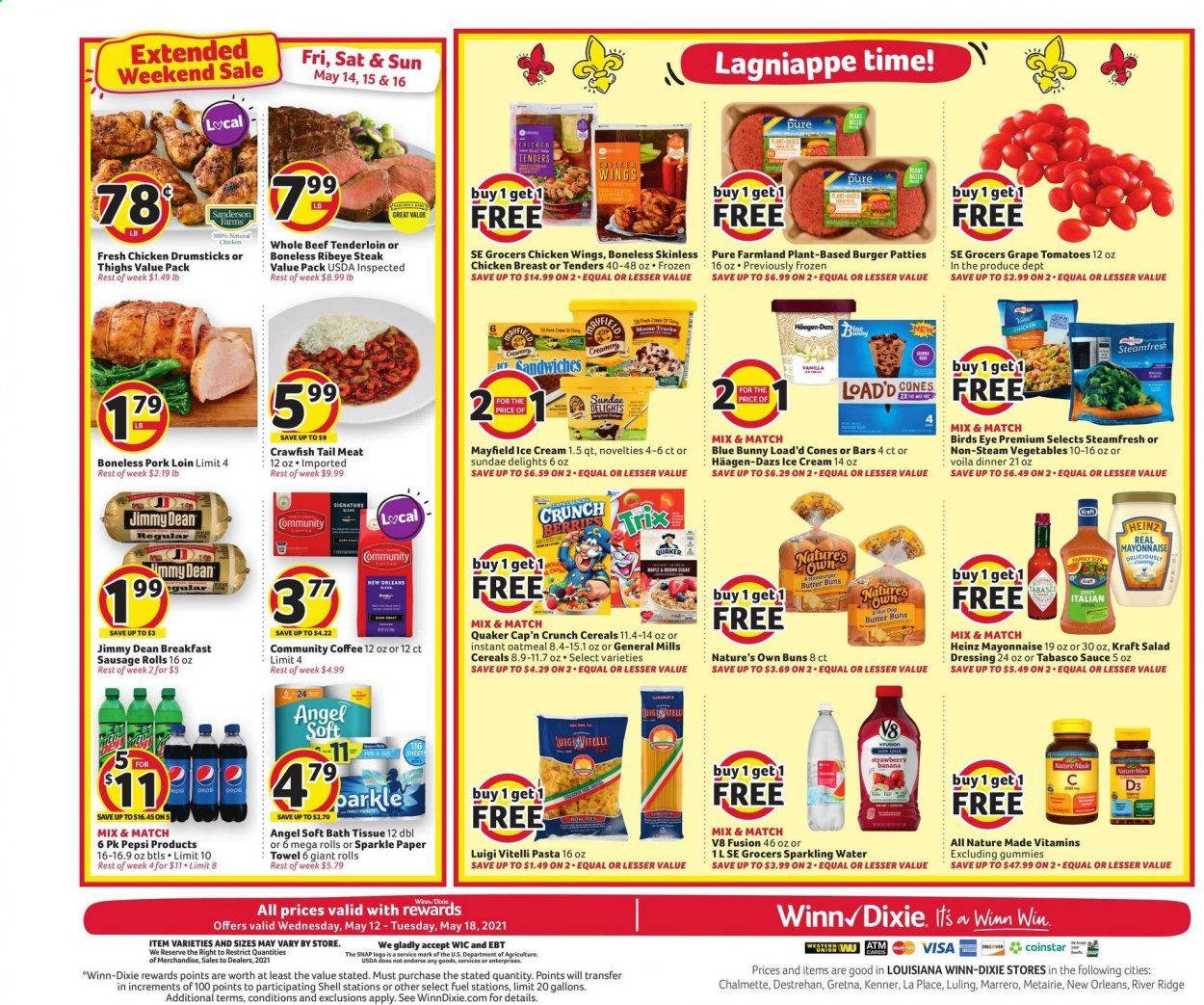 Winn Dixie (AL, FL, GA, LA) Weekly Ad Flyer May 12 to May 18