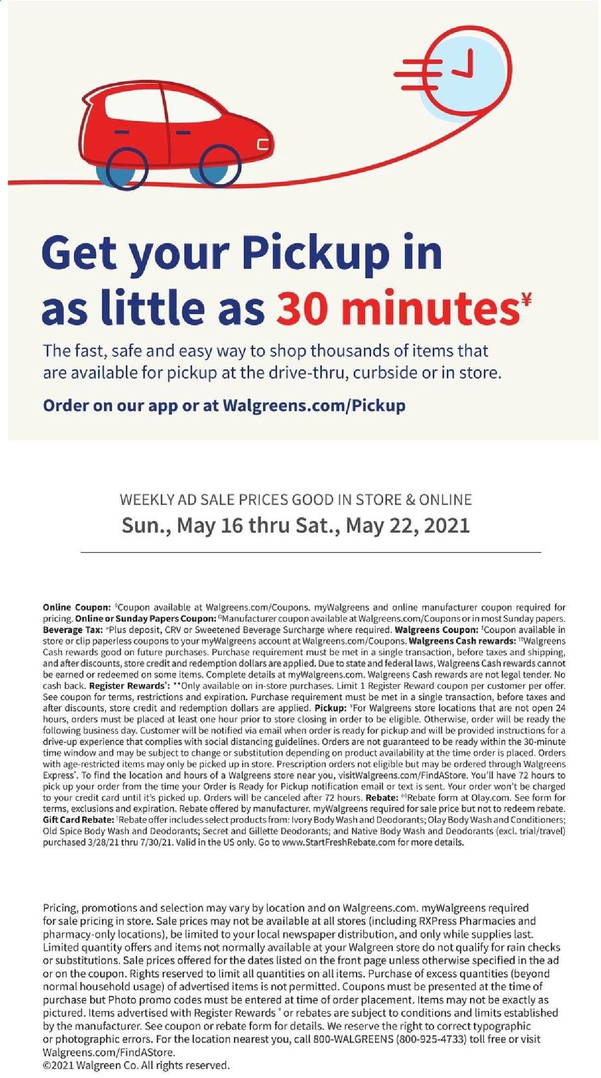 Walgreens Weekly Ad Flyer May 16 to May 22