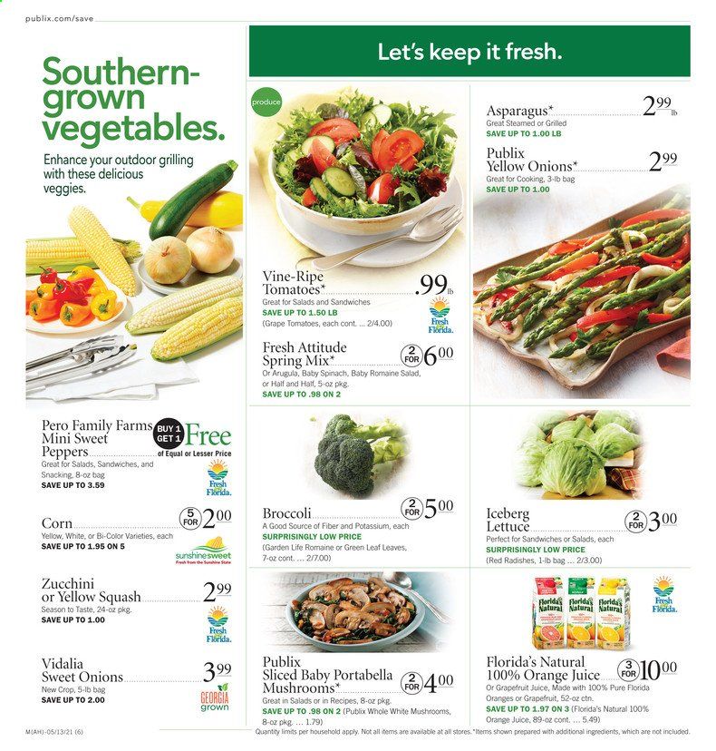 Publix (AL, FL, GA, NC, SC, TN) Weekly Ad Flyer May 13 to May 19