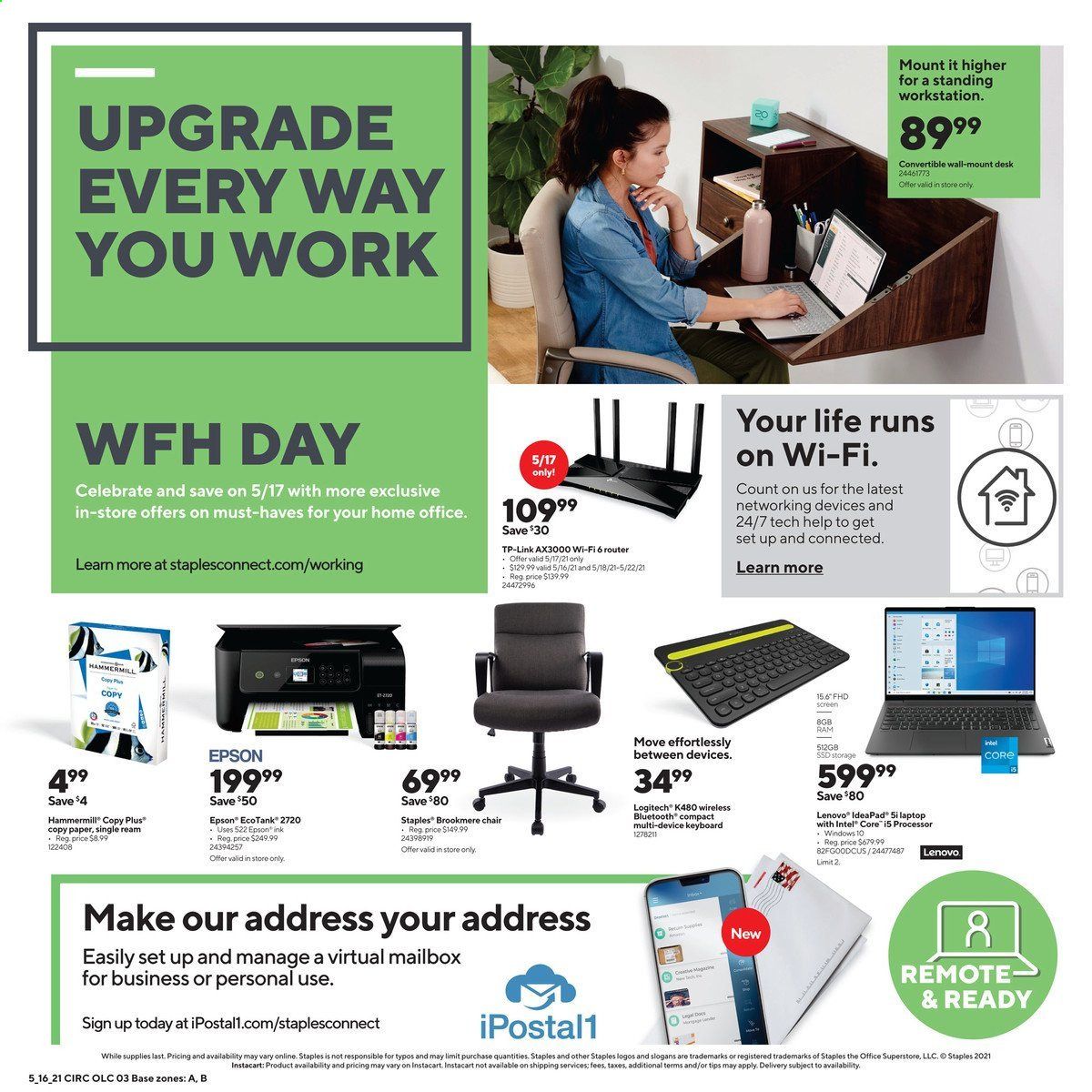 Staples Weekly Ad Flyer May 16 to May 22