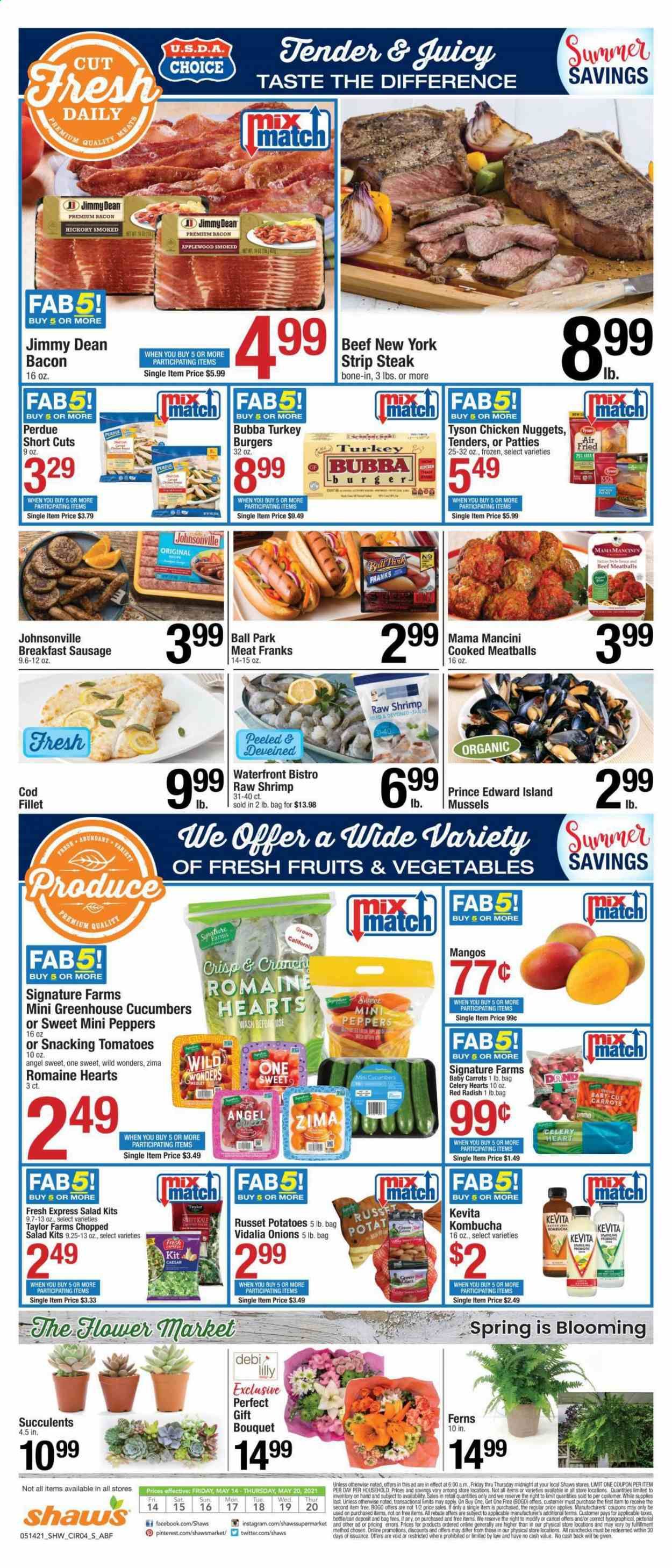 Shaw’s (MA, ME, NH, RI, VT) Weekly Ad Flyer May 14 to May 20