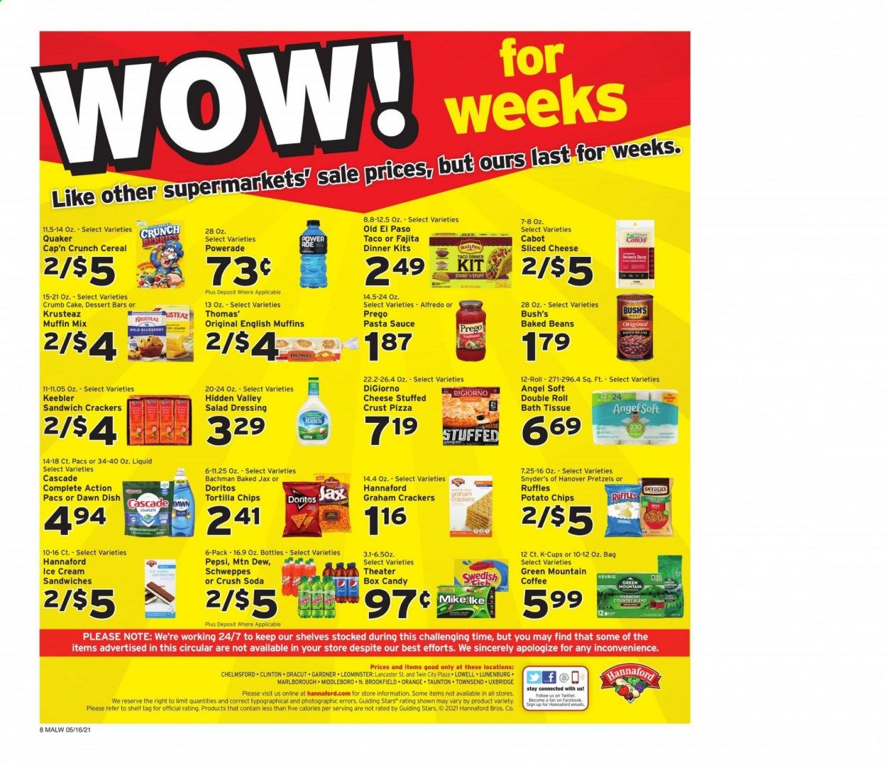 Hannaford (MA) Weekly Ad Flyer May 16 to May 22