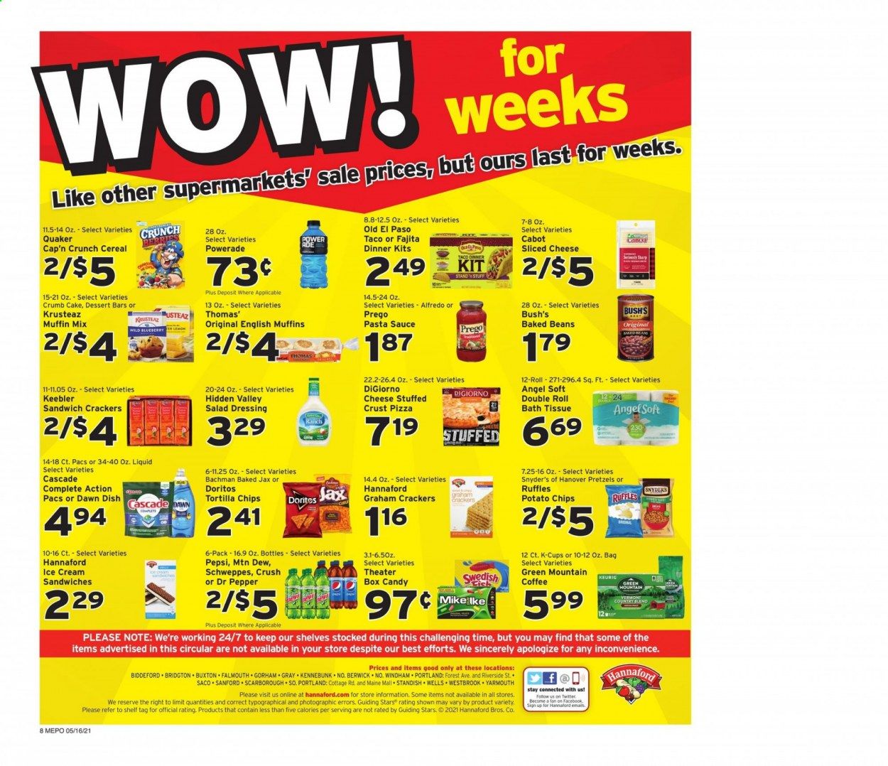Hannaford (ME) Weekly Ad Flyer May 16 to May 22