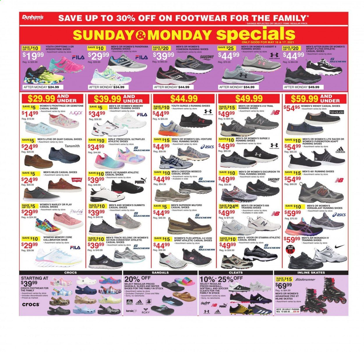 Dunham's Sports (MI, PA, WI) Weekly Ad Flyer May 15 to May 20