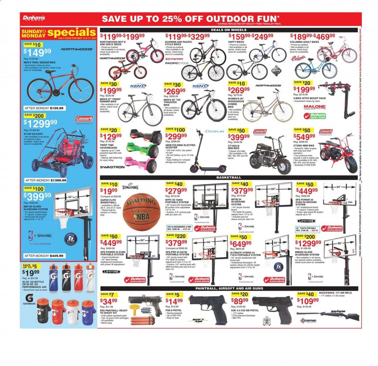 Dunham's Sports (MI, PA, WI) Weekly Ad Flyer May 15 to May 20