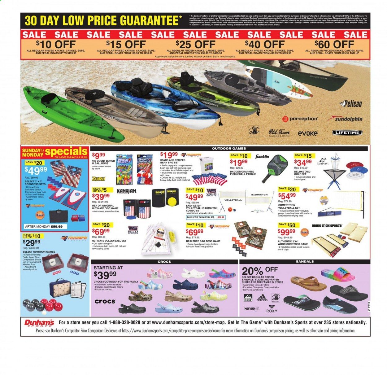 Dunham's Sports (MI, PA) Weekly Ad Flyer May 15 to May 20