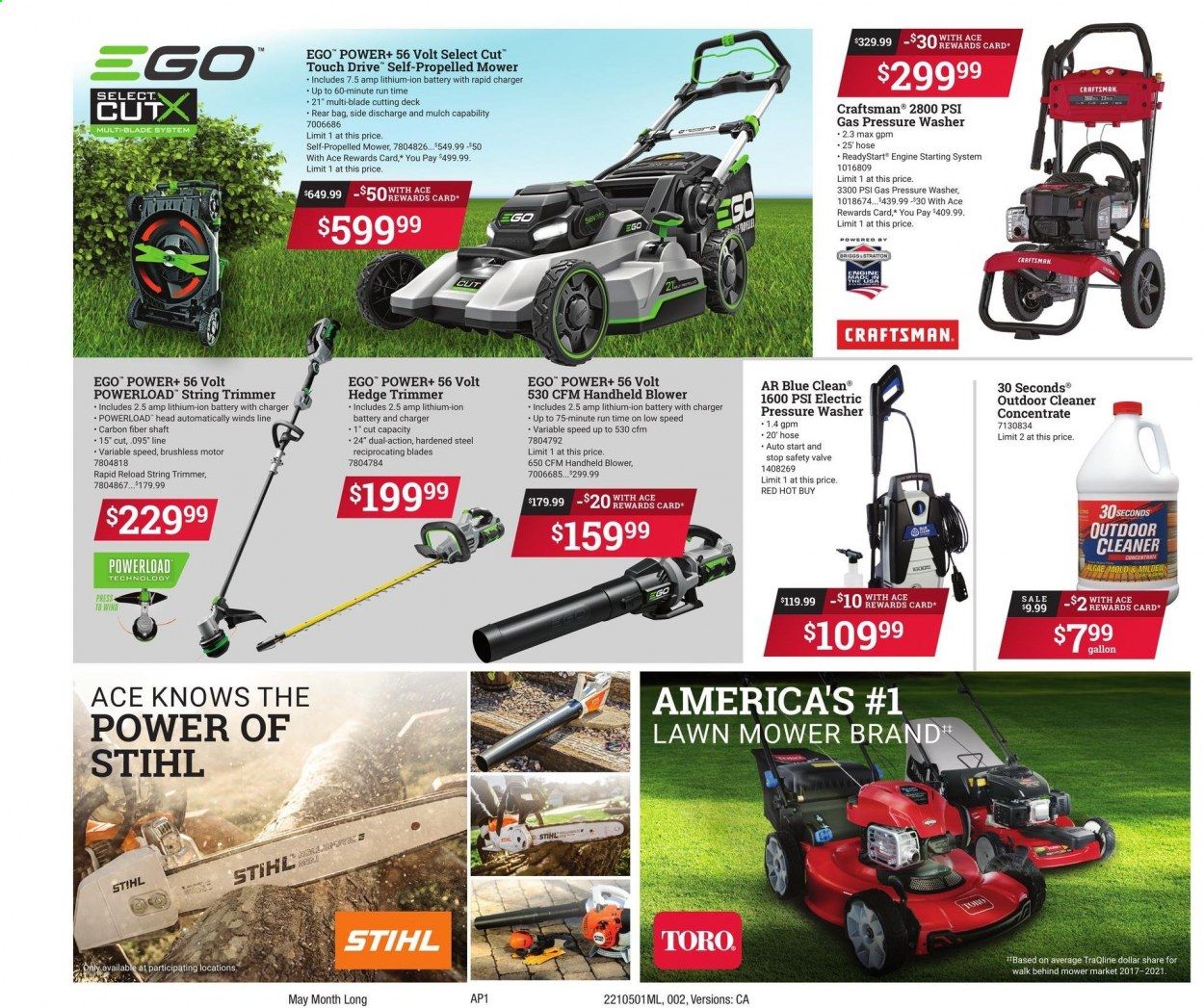 ACE Hardware Weekly Ad Flyer May 1 to May 31