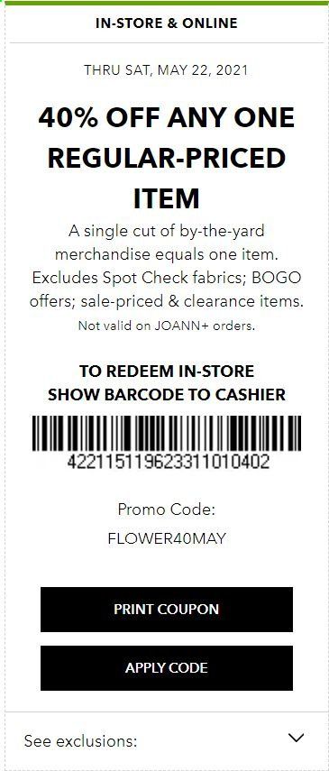 JOANN Weekly Ad Flyer May 16 to May 22