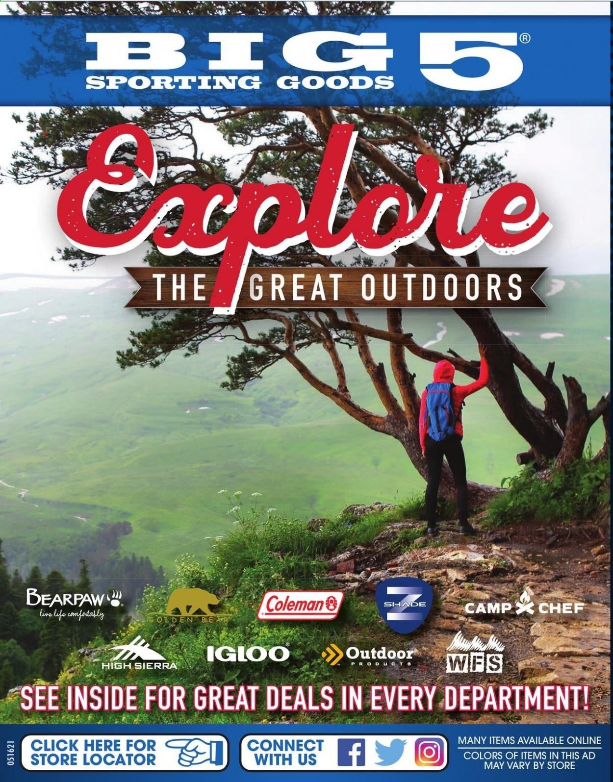 Big 5 (AZ, CA, CO, ID, NM, OR, UT, WA) Weekly Ad Flyer May 16 to May 22