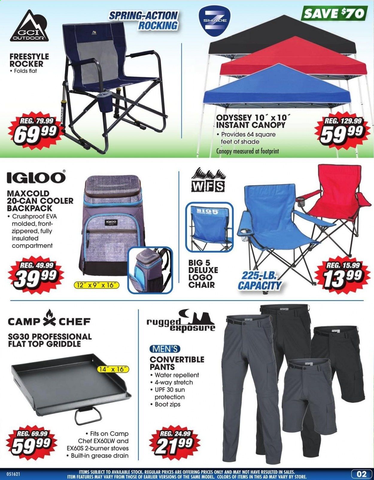 Big 5 (AZ, CA, CO, ID, NM, OR, UT, WA) Weekly Ad Flyer May 16 to May 22