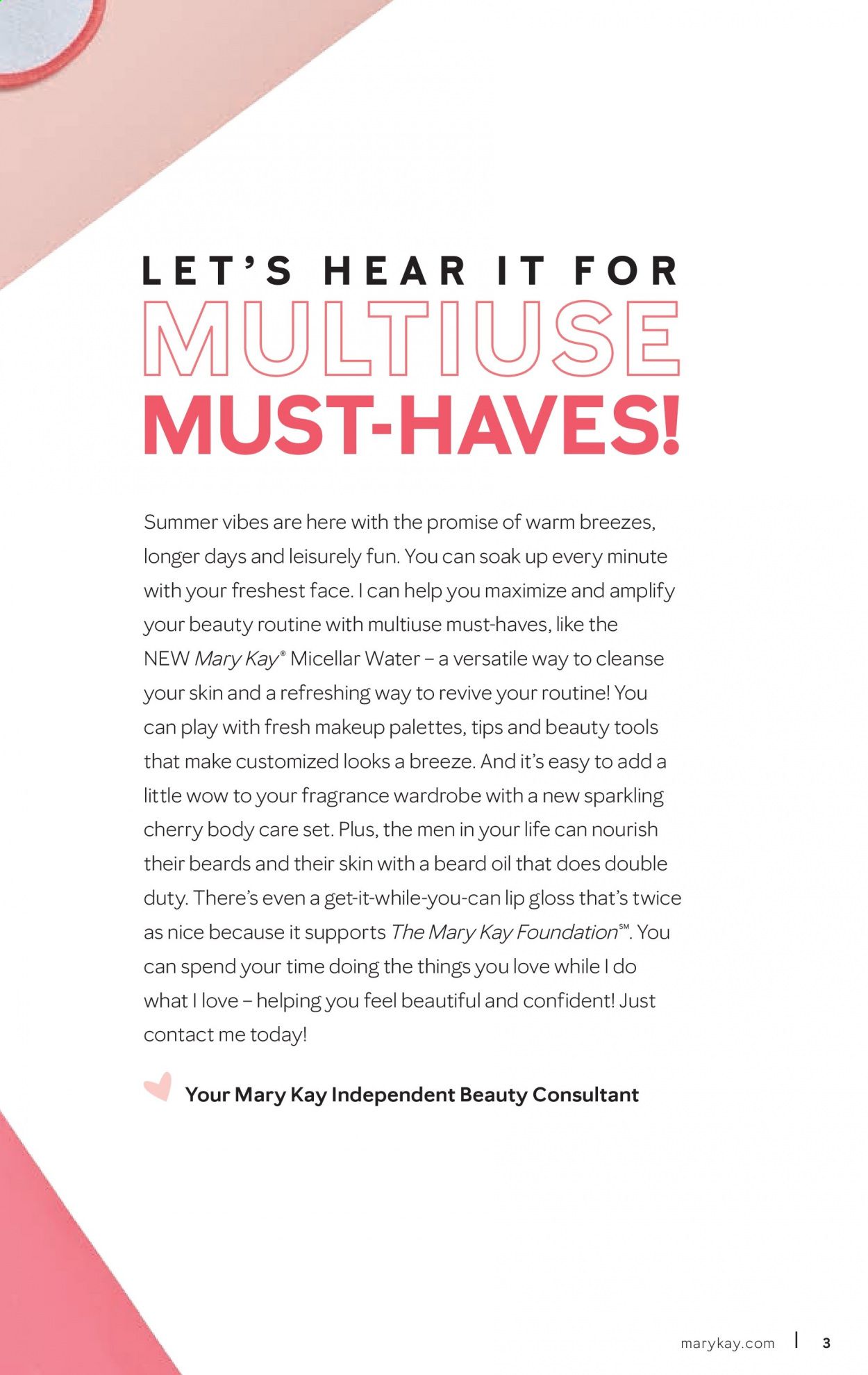 Mary Kay Weekly Ad Flyer May 16 to August 15