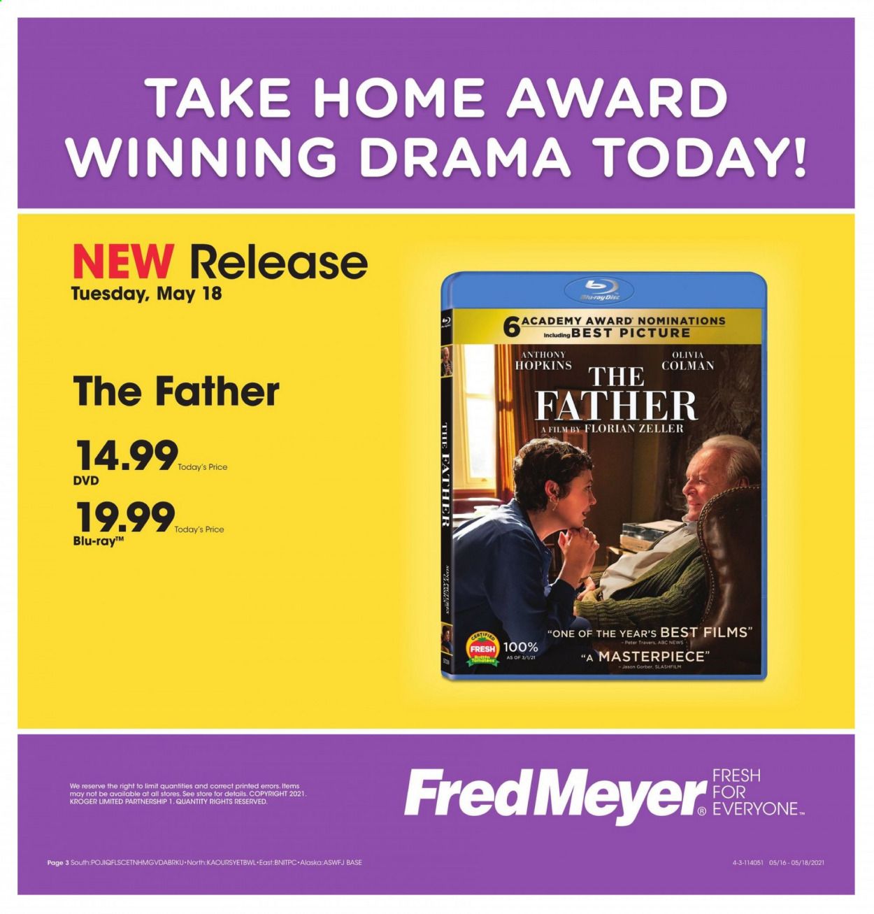 Fred Meyer (DC, DE, NJ, NY, PA, VA) Weekly Ad Flyer May 18 to May 18