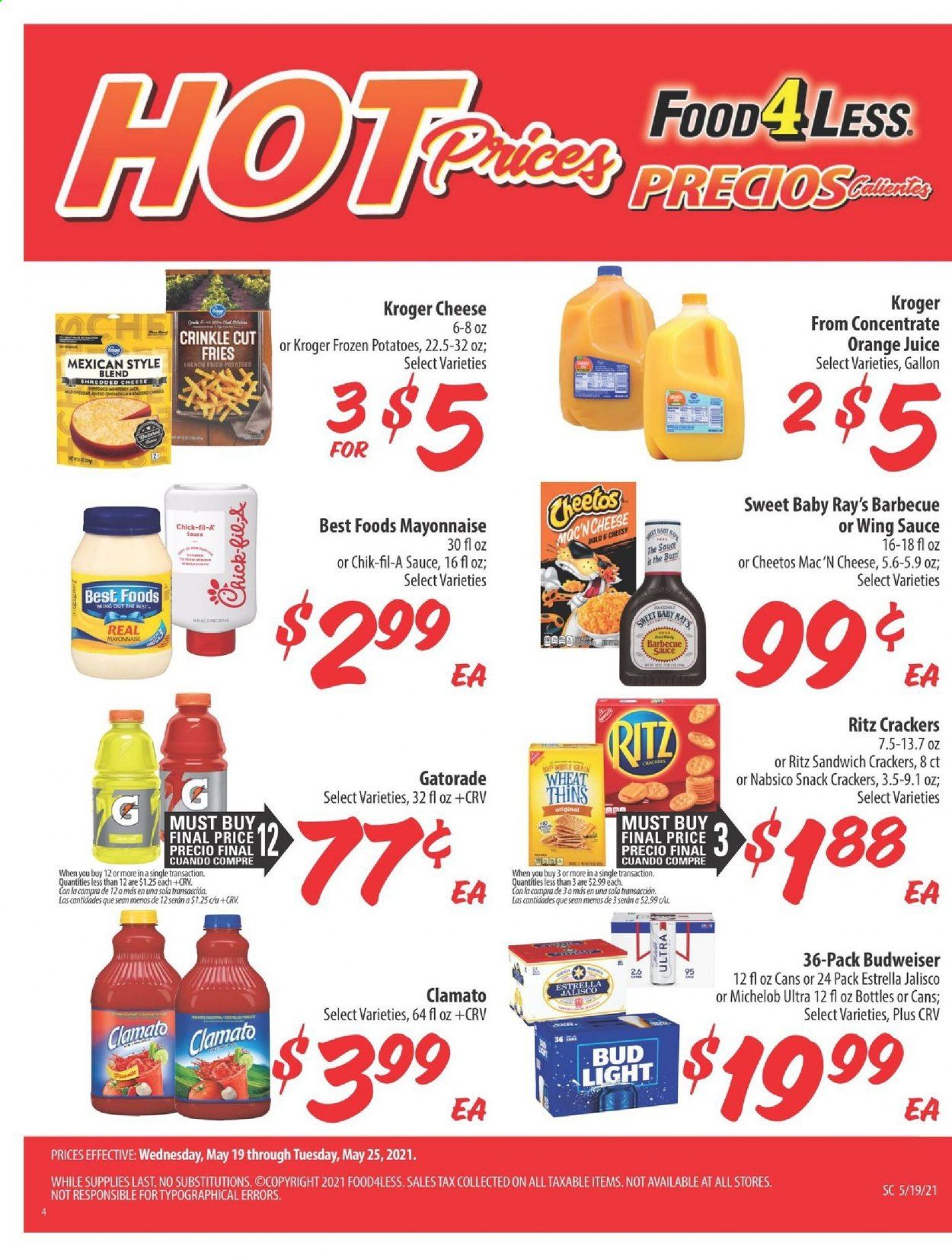 Food 4 Less (CA) Weekly Ad Flyer May 19 to May 25