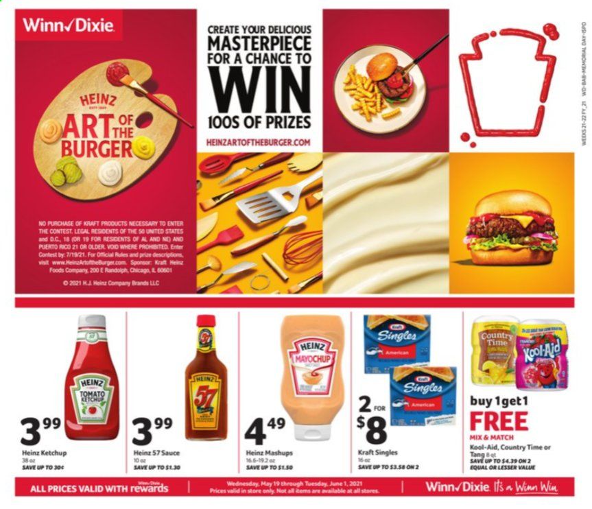 Winn Dixie (AL, FL, GA, LA) Weekly Ad Flyer May 19 to June 1