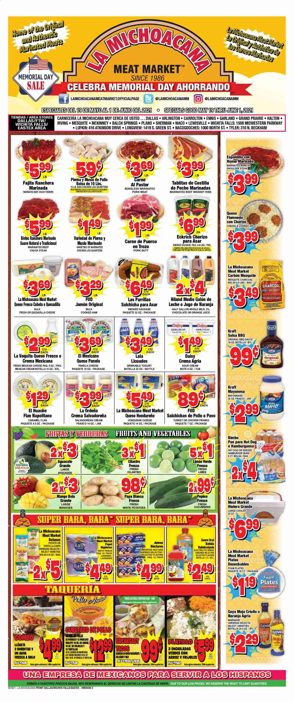 La Michoacana Meat Market (TX) Weekly Ad Flyer May 19 to June 1