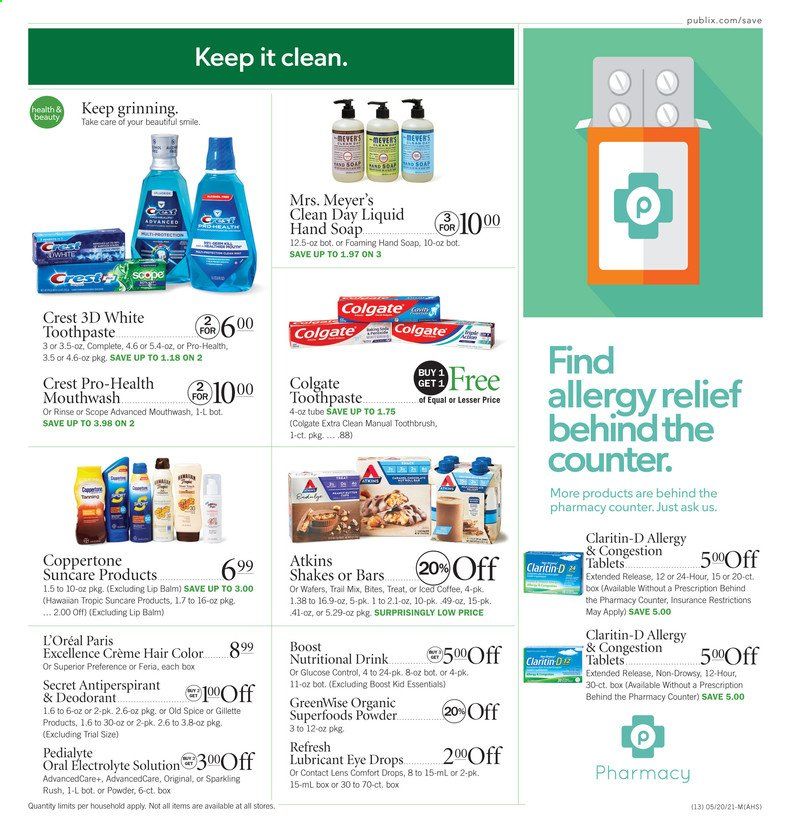 Publix (AL, FL, GA, NC, SC, TN) Weekly Ad Flyer May 20 to May 26