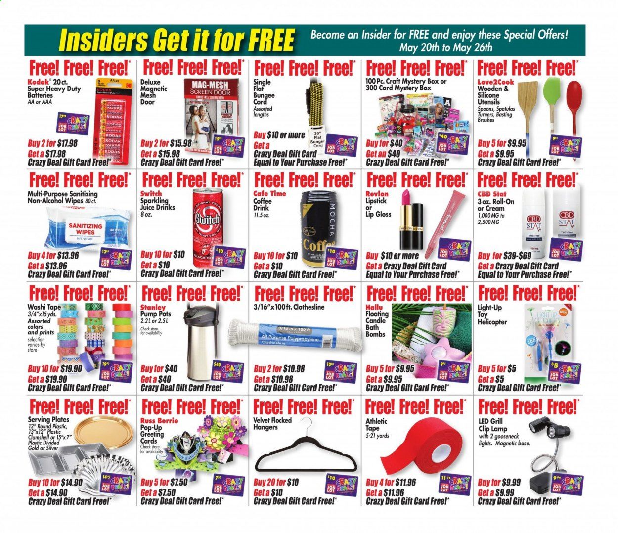 Ocean State Job Lot (CT, MA, ME, NH, NJ, NY, RI) Weekly Ad Flyer May 20 to May 26