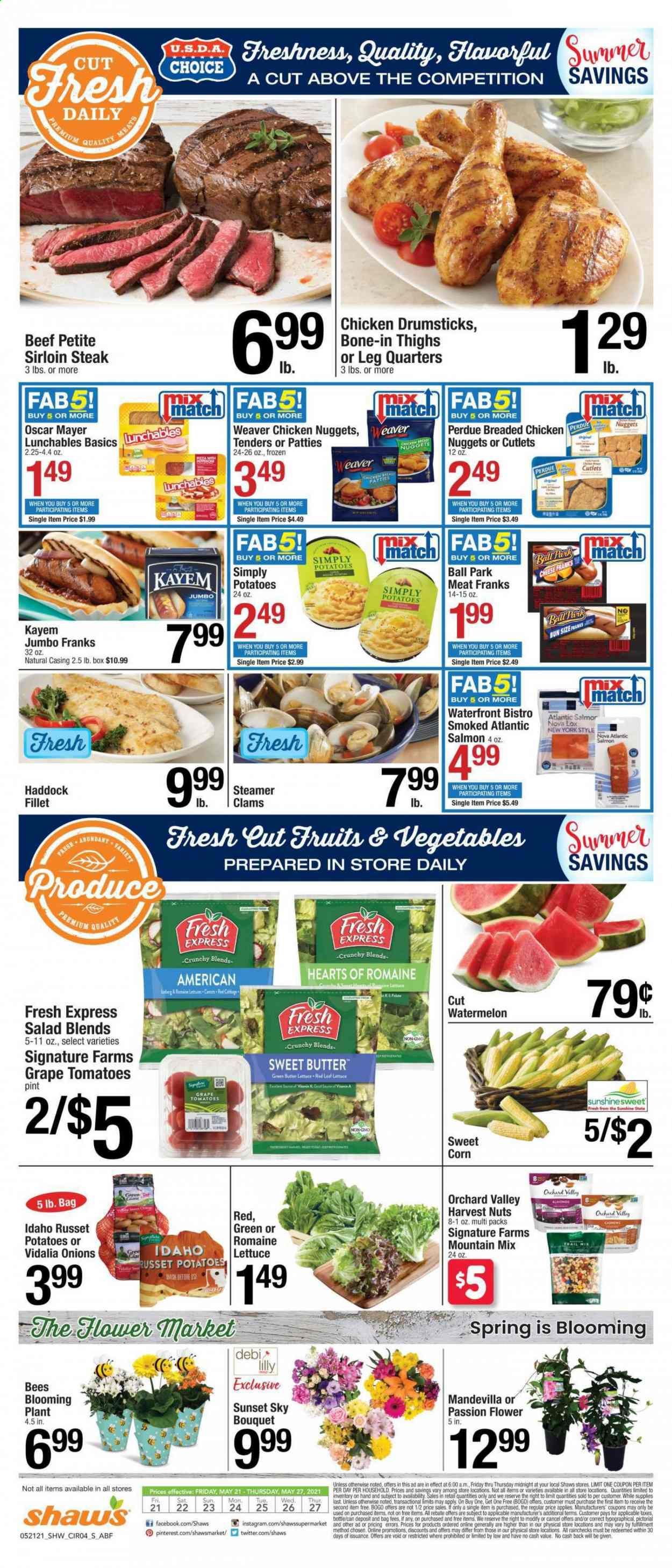 Shaw’s (MA, ME, NH, RI, VT) Weekly Ad Flyer May 21 to May 27