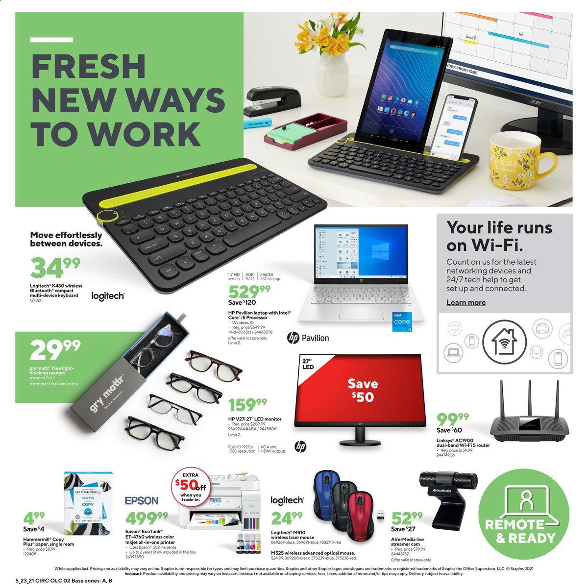 Staples Weekly Ad Flyer May 23 to May 29