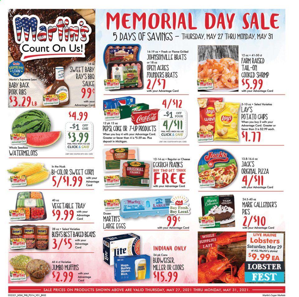 Martin’s (IN, MI) Weekly Ad Flyer May 27 to May 31