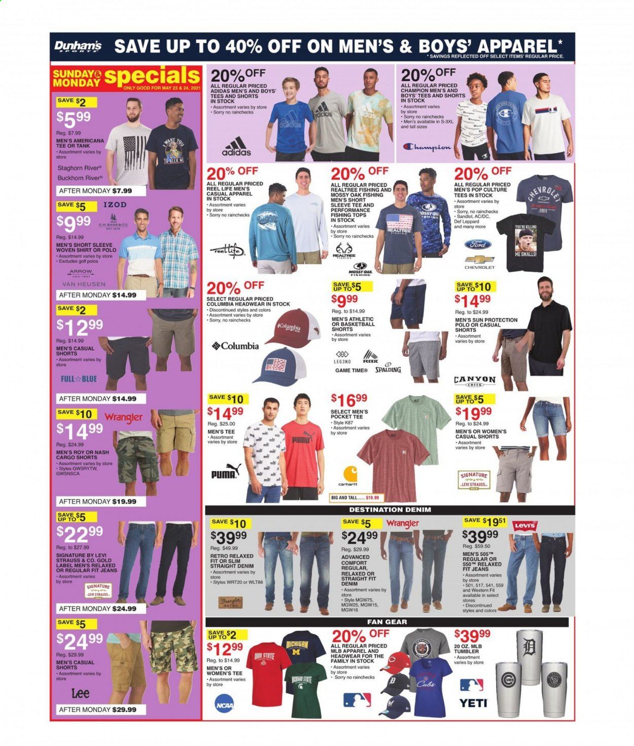 Dunham's Sports Weekly Ad Flyer May 22 to May 27