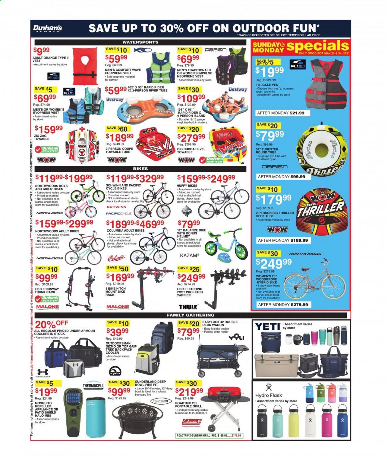 Dunham's Sports (MI, PA, WI) Weekly Ad Flyer May 22 to May 27
