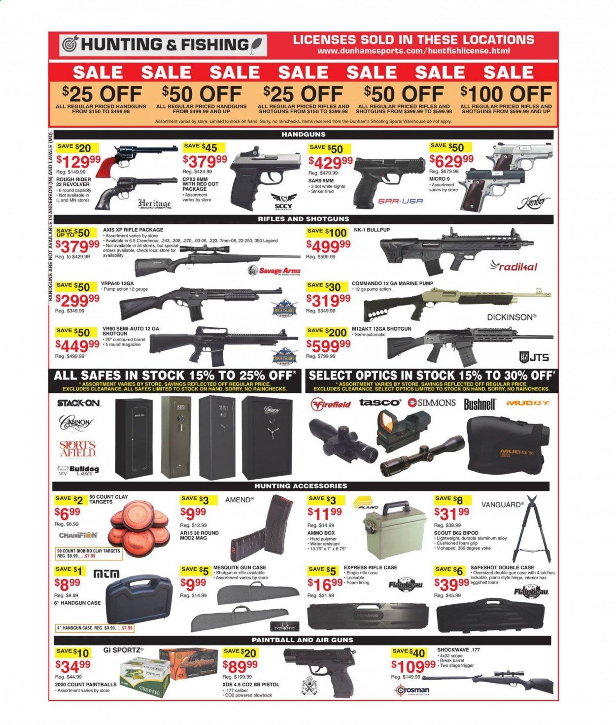 Dunham's Sports (MI, PA, WI) Weekly Ad Flyer May 22 to May 27