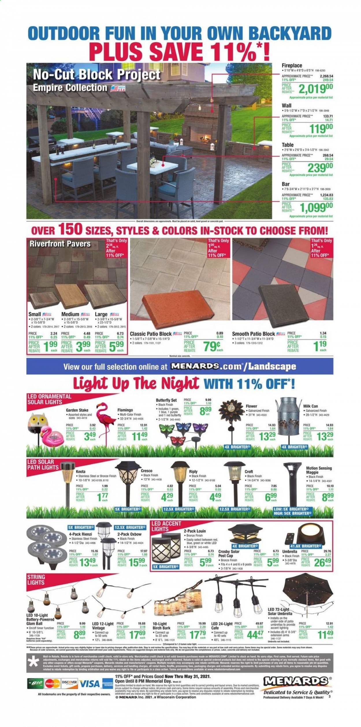 Menards Weekly Ad Flyer May 20 to May 31