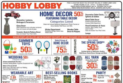 Hobby Lobby Weekly Ad Flyer May 23 to May 29