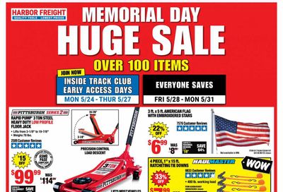 Harbor Freight Weekly Ad Flyer May 24 to May 27