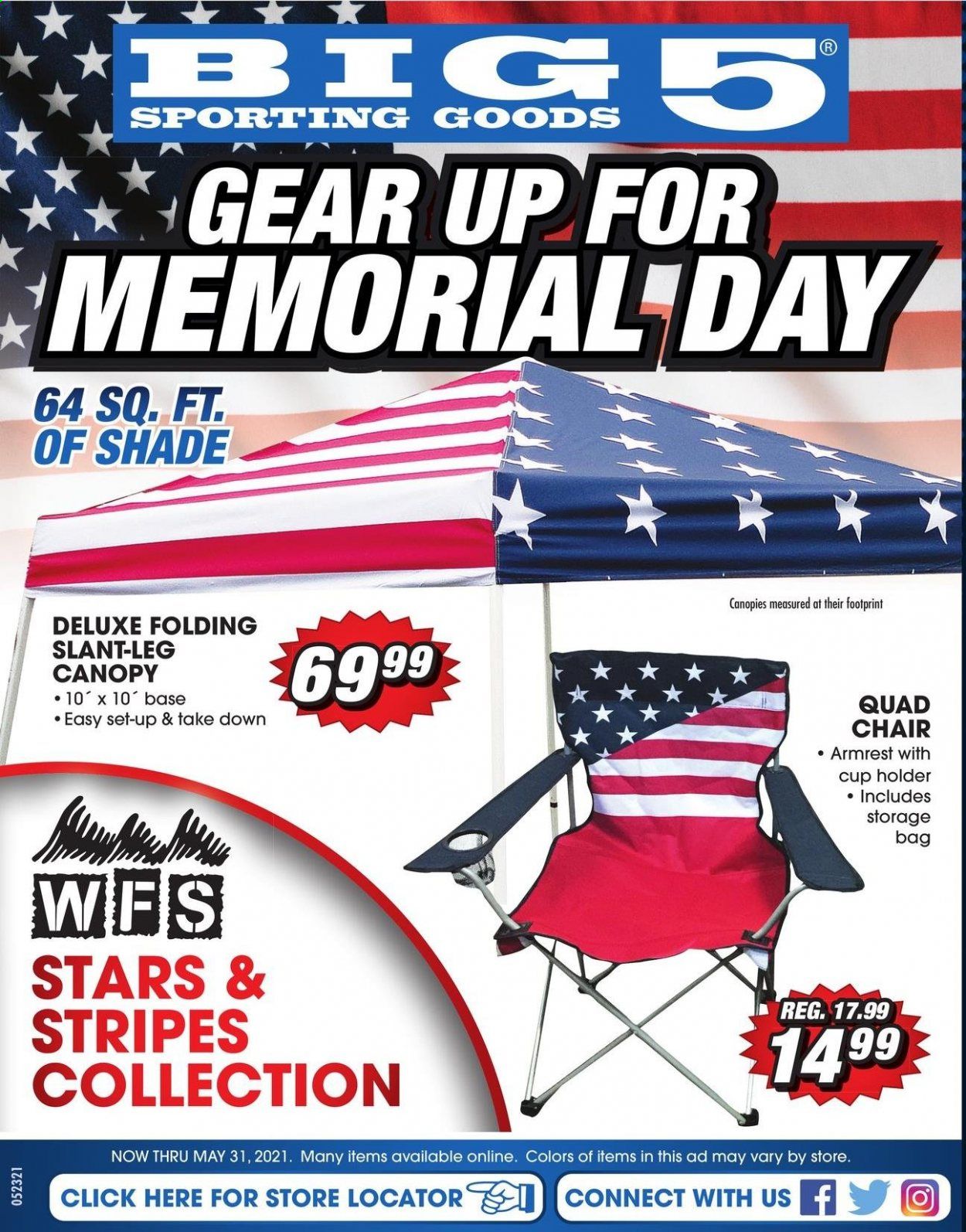 Big 5 (AZ, CA, CO, ID, NM, OR, UT, WA) Weekly Ad Flyer May 23 to May 31