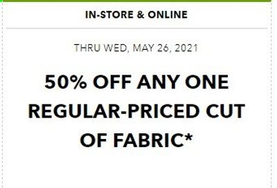 JOANN Weekly Ad Flyer May 23 to May 26