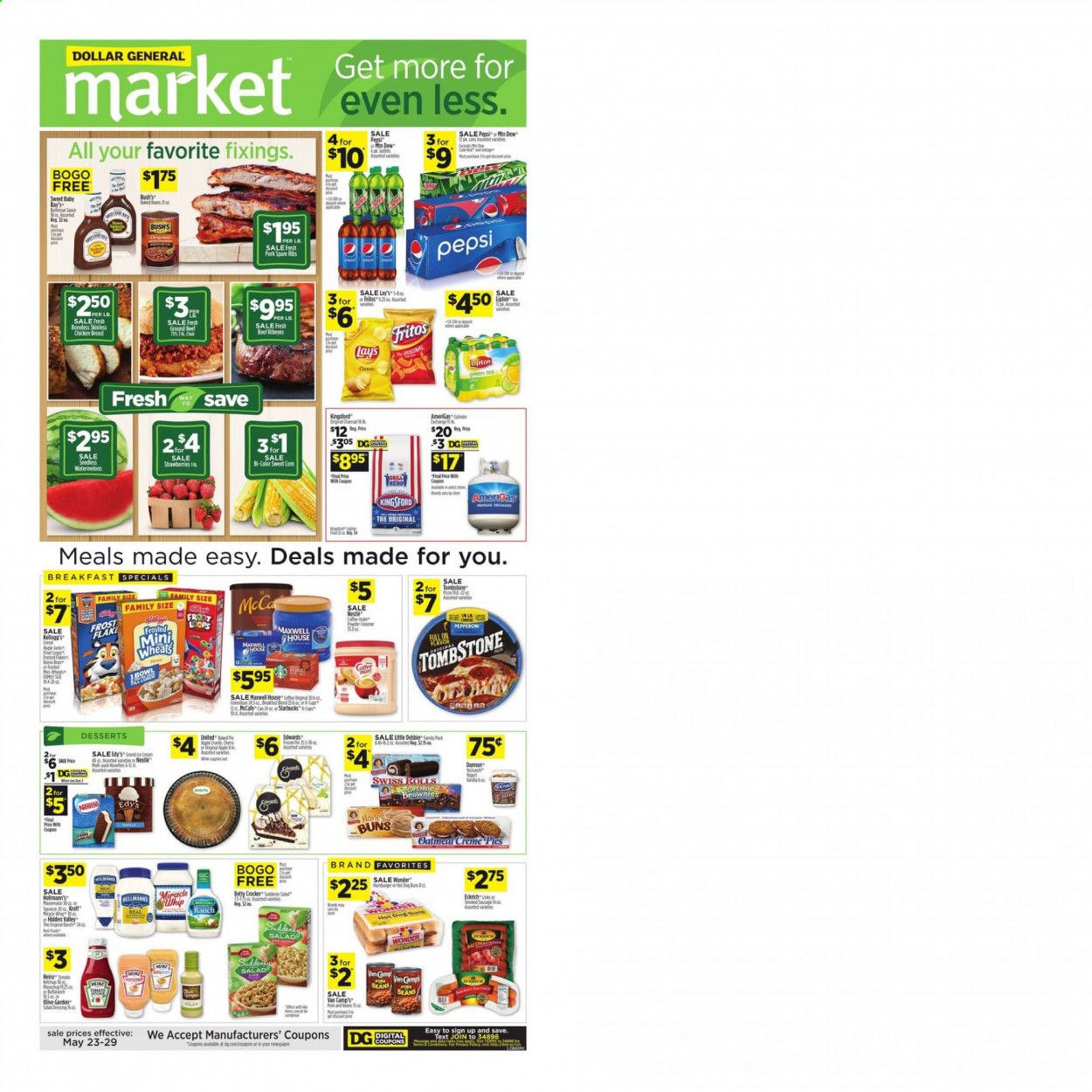 Dollar General (AL, GA, KY, LA, TN) Weekly Ad Flyer May 23 to May 29