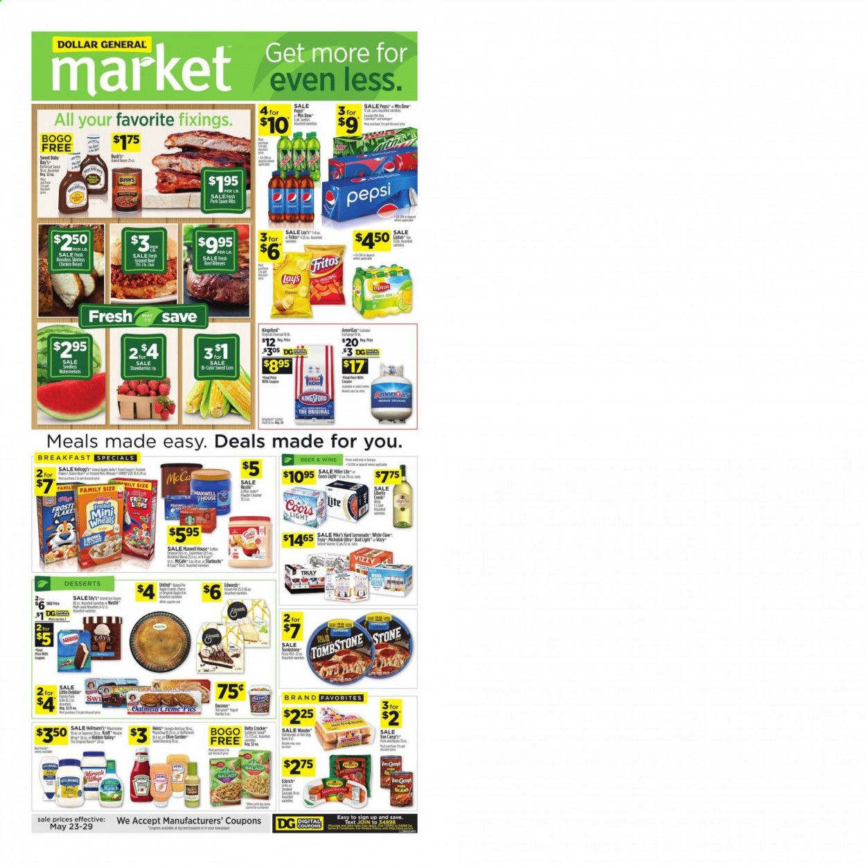 Dollar General (GA) Weekly Ad Flyer May 23 to May 29