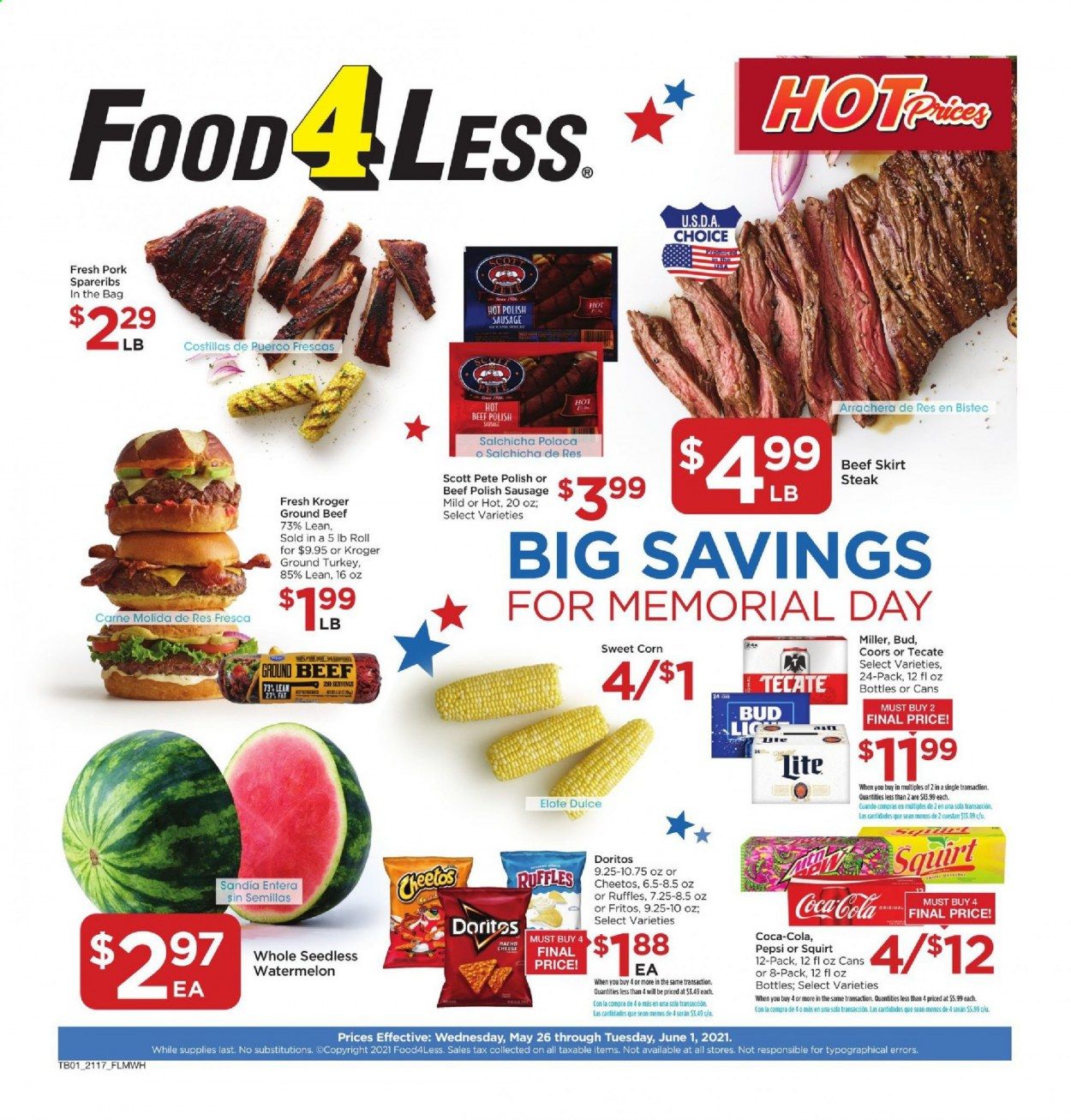 Food 4 Less (IL) Weekly Ad Flyer May 26 to June 1