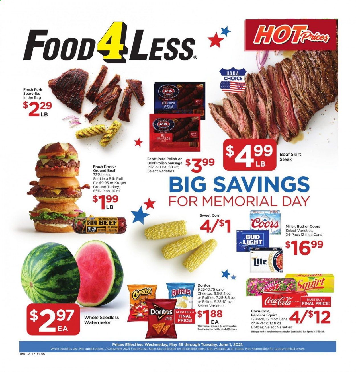 Food 4 Less (IN) Weekly Ad Flyer May 26 to June 1