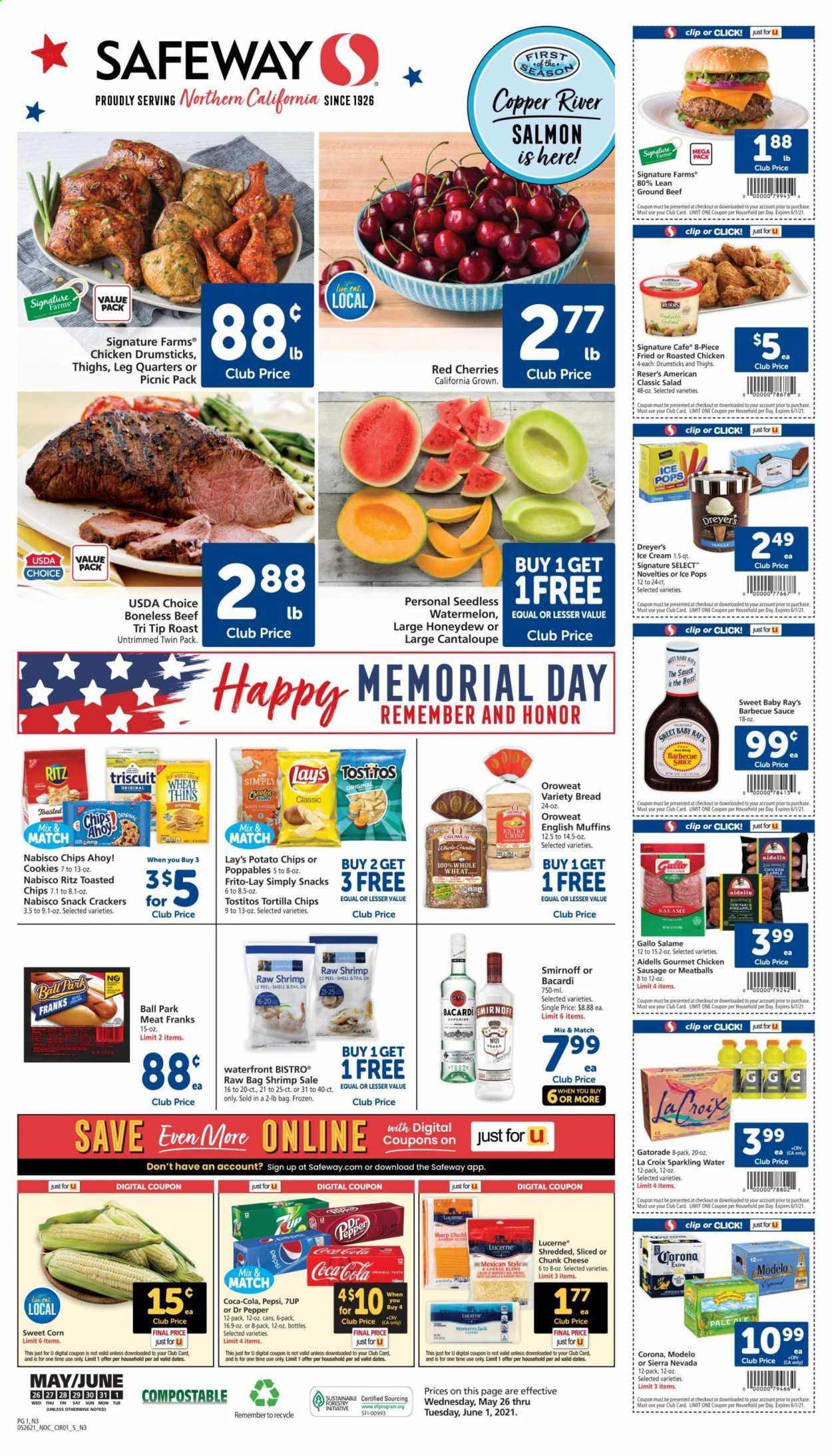 Safeway (AZ, CA, CO, HI, MD, NE, OR, VA, WA) Weekly Ad Flyer May 26 to June 1