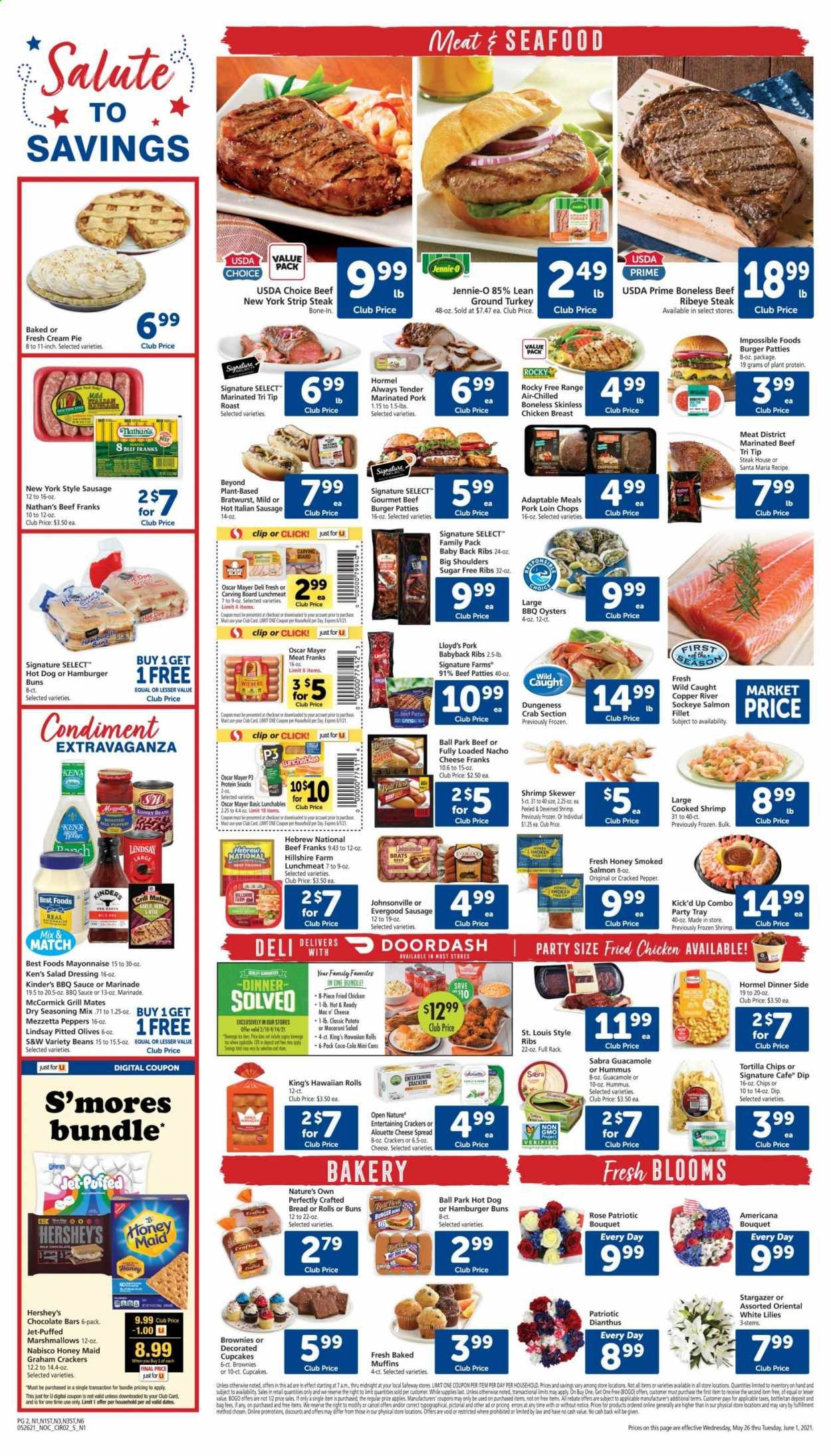 Safeway (AZ, CA, CO, HI, MD, NE, OR, VA, WA) Weekly Ad Flyer May 26 to June 1