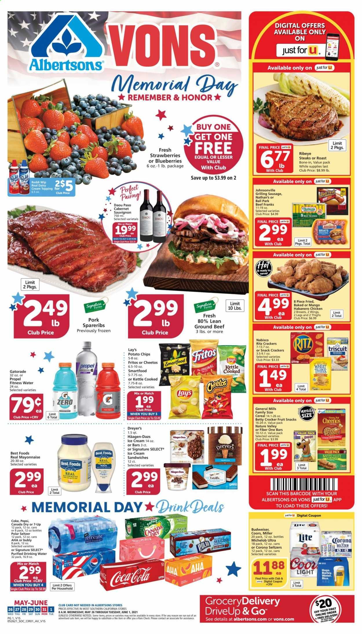 Vons (CA) Weekly Ad Flyer May 26 to June 1
