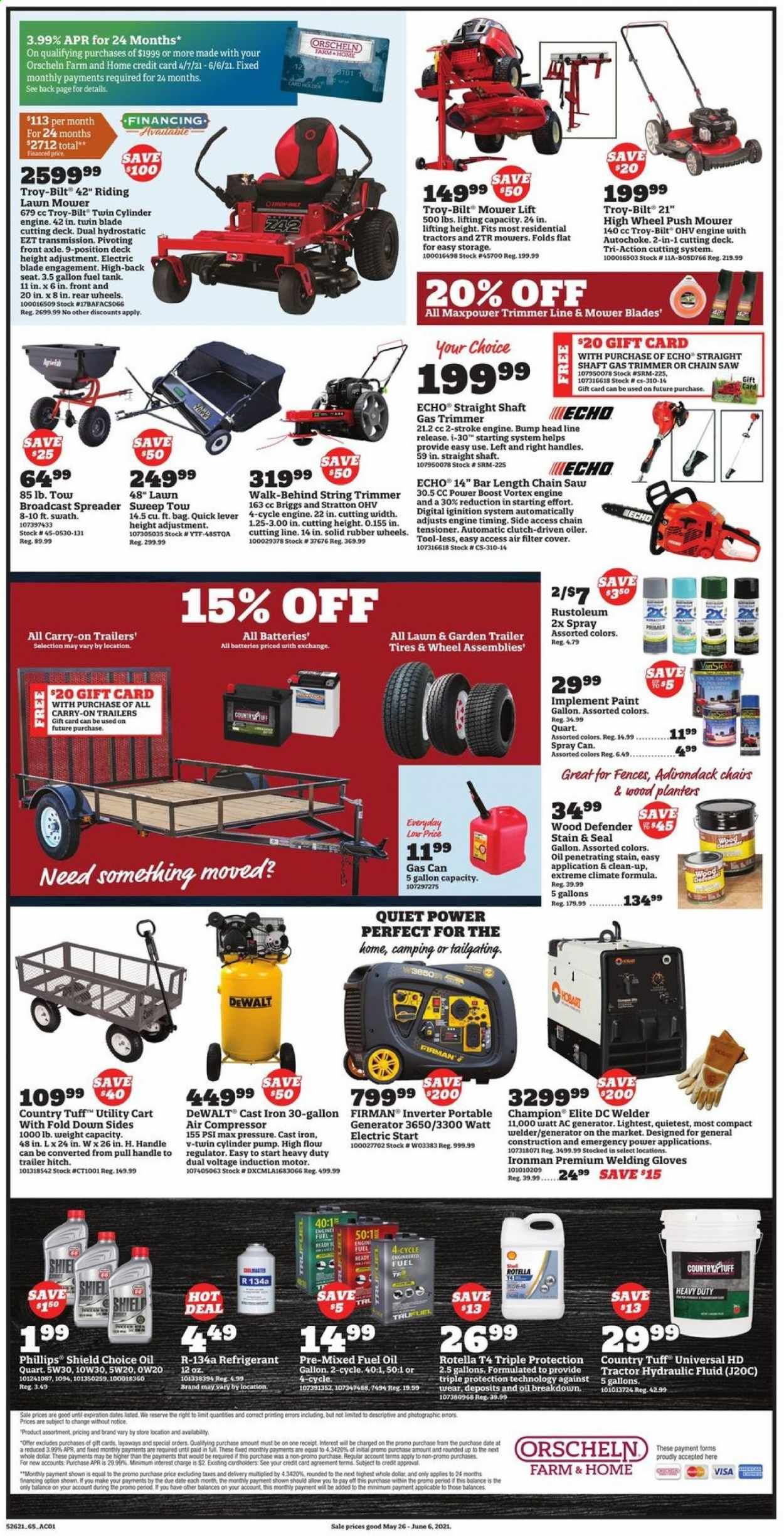 Orscheln Farm and Home (IA, IN, KS, MO, NE, OK) Weekly Ad Flyer May 26 to June 6