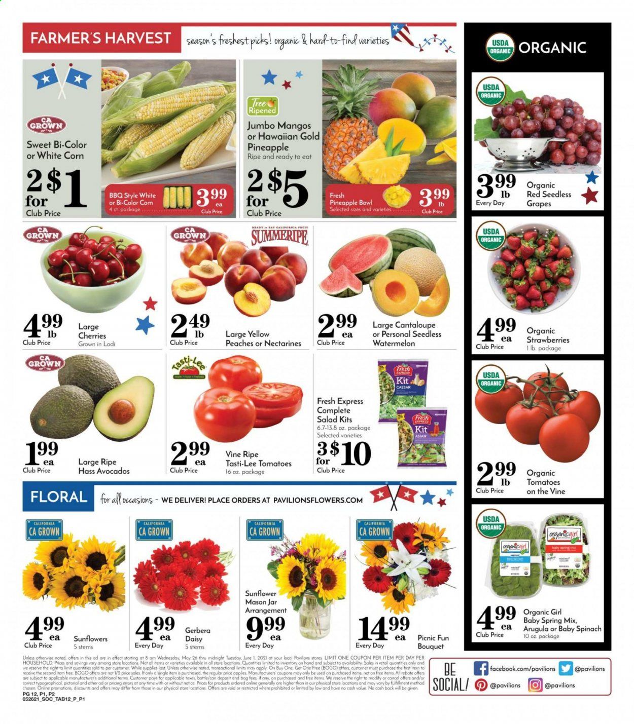 Pavilions (CA) Weekly Ad Flyer May 26 to June 1