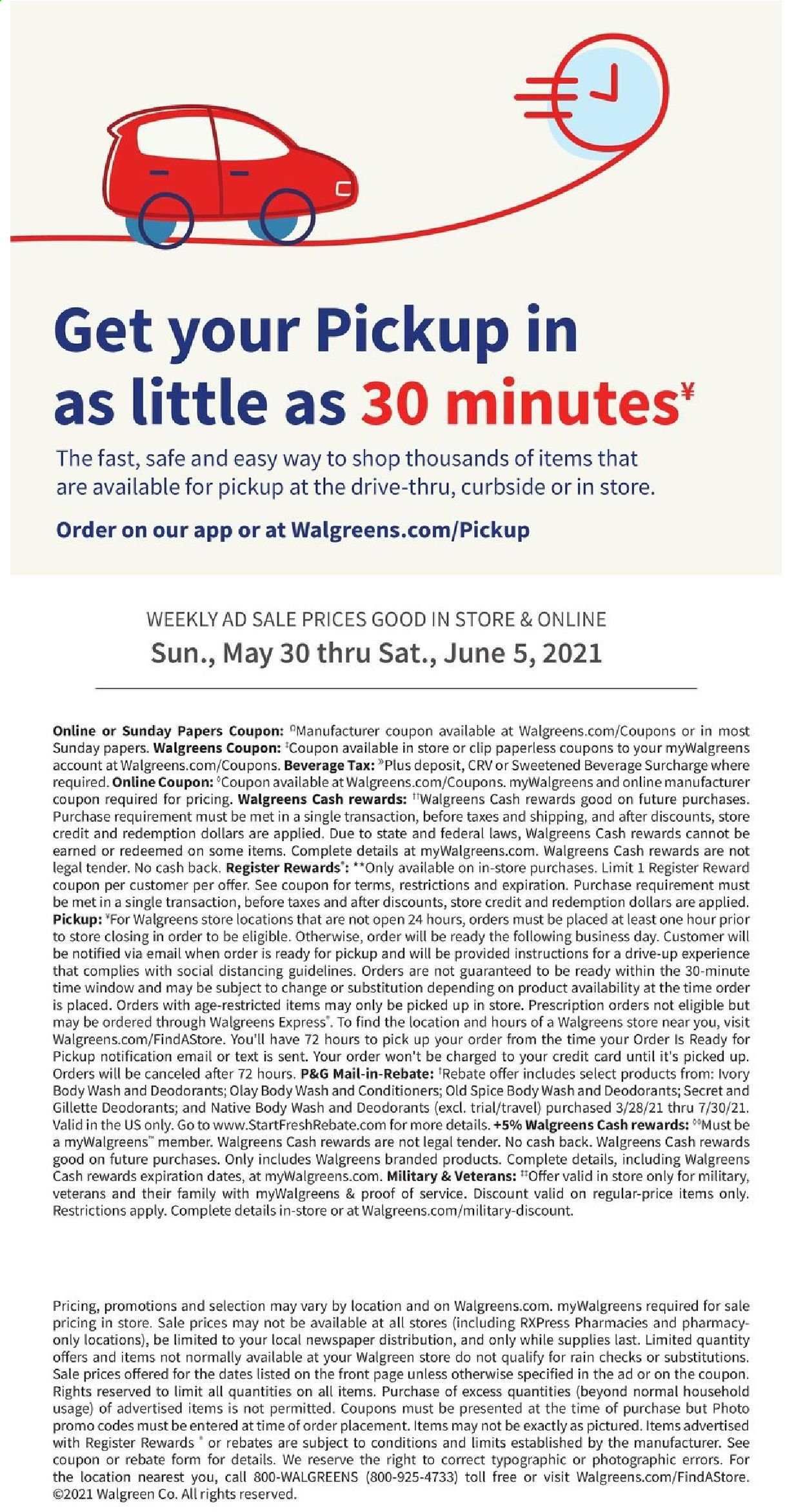 Walgreens Weekly Ad Flyer May 30 to June 5