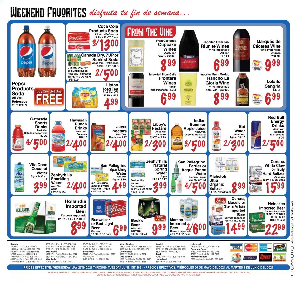 Sedano's (FL) Weekly Ad Flyer May 26 to June 1