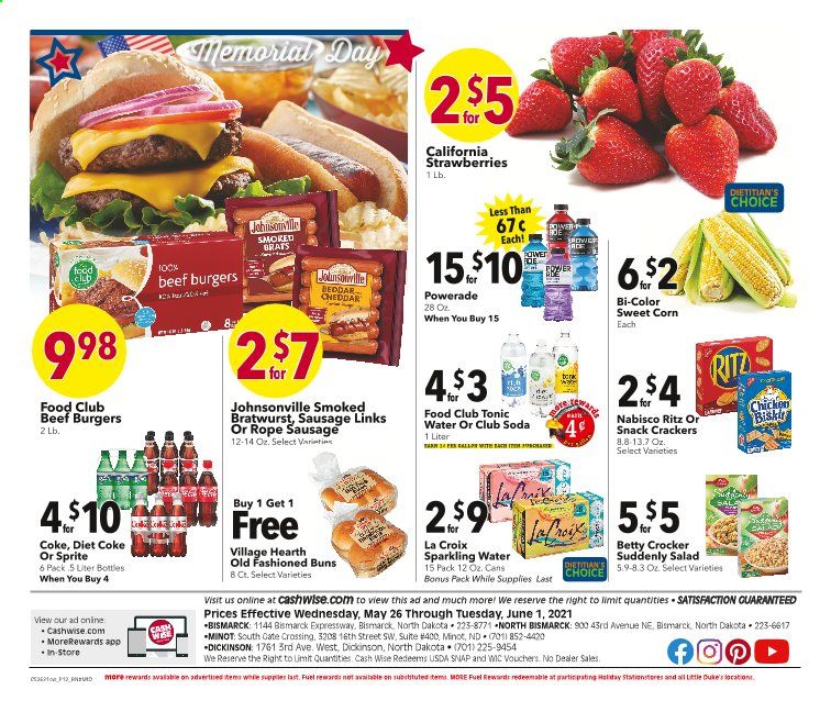 Cash Wise (MN, ND) Weekly Ad Flyer May 26 to June 1